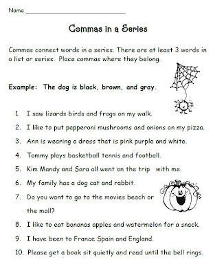 amazing comma rules practice worksheet goal keeping intelligence