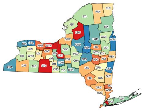 county map   york state  latest map update