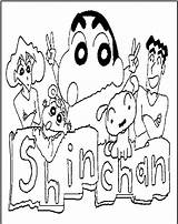 Shin Chan Coloring Pages Shinchan Family Printable Crayon Parents Crayola Kids Colouring Clipart Halloween Print Cartoons Madelyn Sheets Comments Coloringhome sketch template