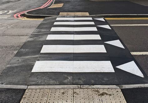 raised road tables rubber raised zebra pedestrian crossings rosehill highways uk