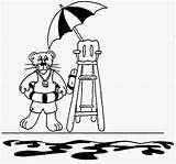 Lifeguard Coloring Pages sketch template