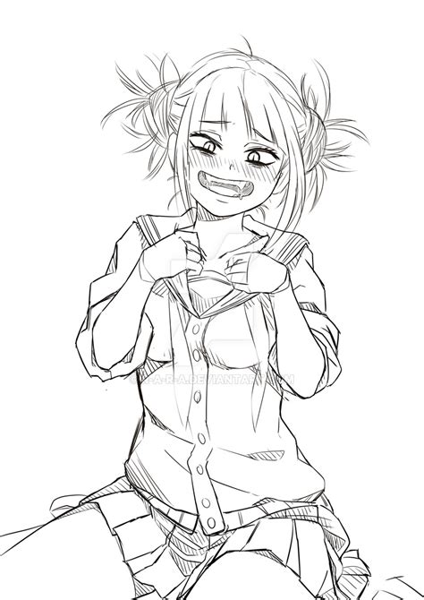 Toga Himiko Sketch By R A R A On Deviantart