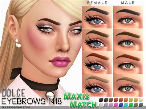 sims resource mm eyebrows  dolce