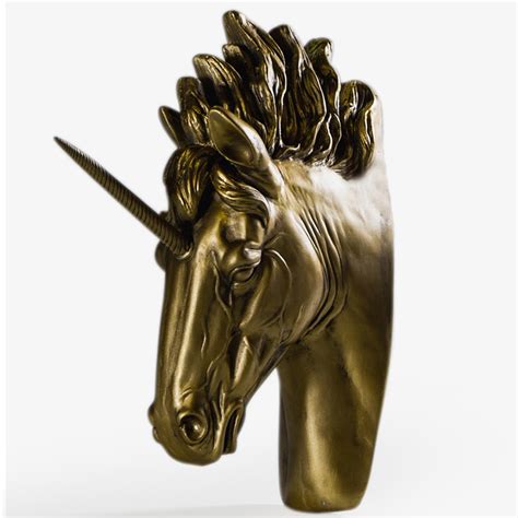 large gold unicorn wall head home accessories wall hangings