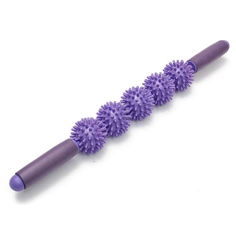 yoga spiky ball trigger point muscle therapy stick roller