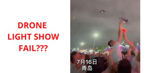drone light show  china sees  drones descend  crowd dronedj
