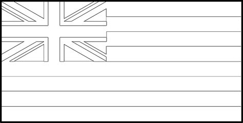 hawaii flag coloring page state flag drawing flags web