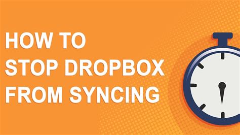 stop dropbox  syncing youtube