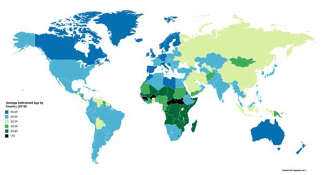 Average Retirement Age By Country 2018 R Mapporn