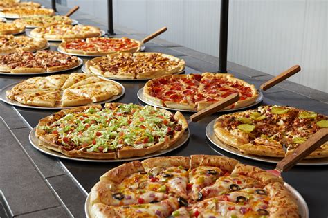 pizza inns  day buffet features  whopping  items pizza inn