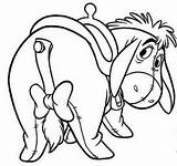 Donkey Eeyore Pooh Burrinho Colorier sketch template