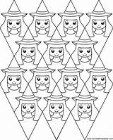 Coloring Pages Hexagon Escher Printable Witches Honeycomb Mc Tessellations Getcolorings Getdrawings Tessellation Quilt Color Colorings Print Small sketch template