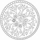 Mandala Coloring Peace Symbols Mandalas Yang Yin Pages Om Various Adult sketch template