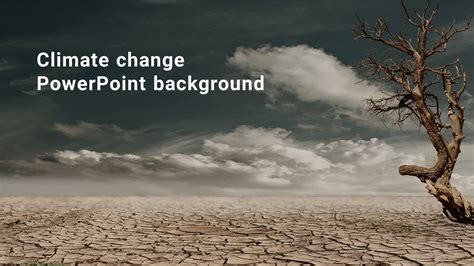 climate change powerpoint background  template
