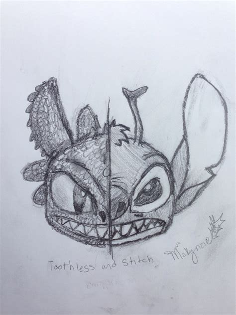 toothless  stitch comparison  kawaiiraichu  deviantart