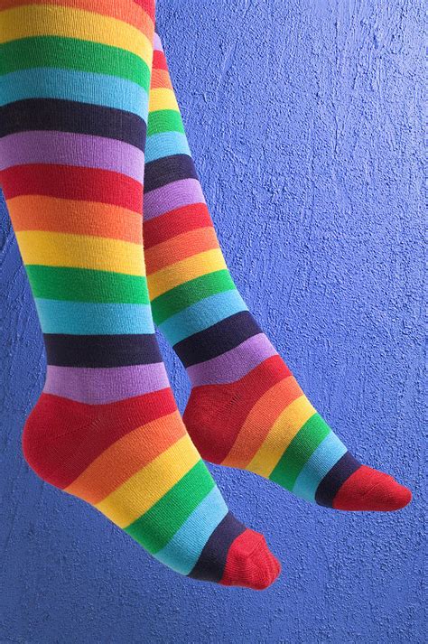 striped socks photograph by garry gay