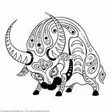 Coloring Chinese Ox Pages Year Horoscope Choose Board Kids sketch template