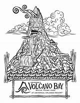 Volcano Coloring Krakatau Downloadable Hulk Monorail sketch template