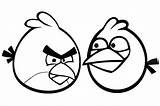 Angry Birds Coloring Pages Bird Printable Drawing Kids Outline Blue Cardinal Drawings Print Simple Jay Cartoon Red Cliparts Clipart Color sketch template