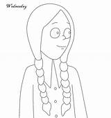 Addams Wednesday Studyvillage Morticia Brain sketch template