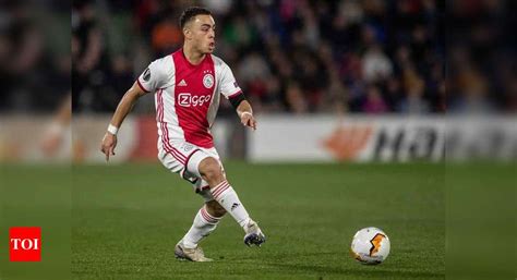 barcelona announce signing  teenager dest  ajax football news times  india