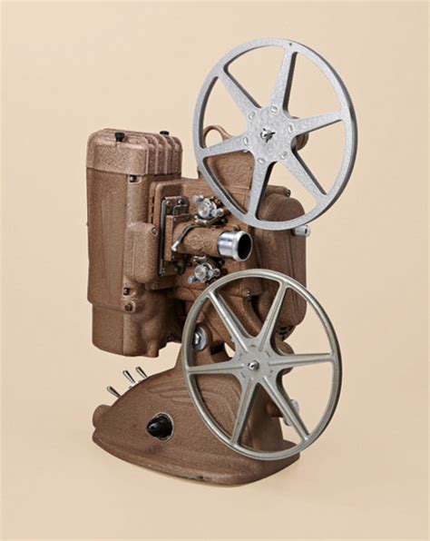 Brown Film Reel Movie Projector Traditional Home