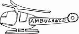 Ambulance Helicopter Coloring Pages Air Cliparts Clipart Rescue Template Library Super Sketch Favorites Add sketch template