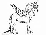 Alicorn Coloring Pages Base Printable Kids Color Print sketch template