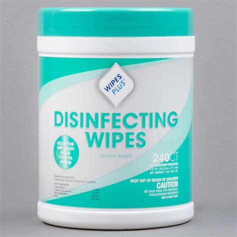 wipesplus lemon scent alcohol  disinfecting wipes canister