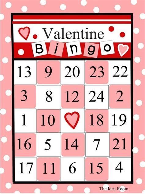 cute printable   valentines day bingo cards   ages