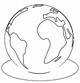 Coloring Earth Globe Wecoloringpage sketch template
