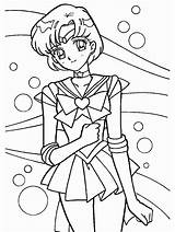 Sailor Mercury Coloring Pages Moon Mini Library Clipart Popular Clip Coloringhome sketch template
