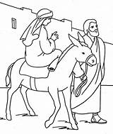 Joseph Coloring Mary Pages Kids Donkey Sheet Colouring Color Printable Template Sheets Getcolorings Nativity Popular sketch template