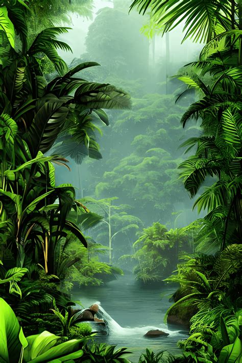 realistic jungle graphic creative fabrica