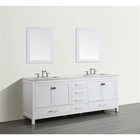 eviva aberdeen  double sink wood bathroom vanity