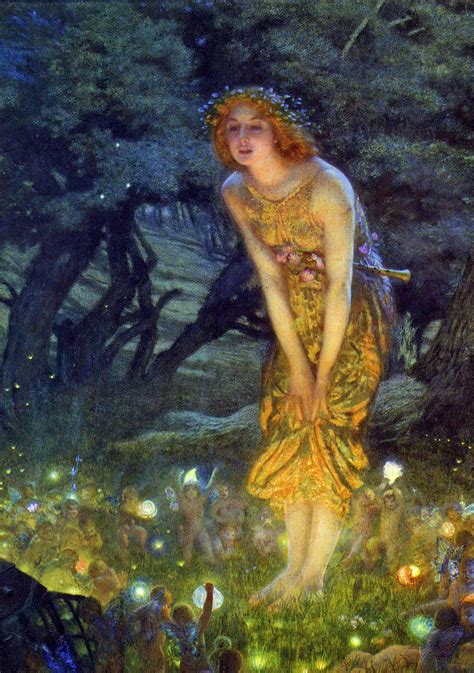 midsummer night s dream edward robert hughes watercolor 1908 r art