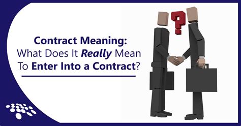 contract meaning      enter   contract