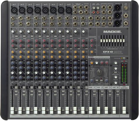 pro audio system mackie cfx mk ii  mixers