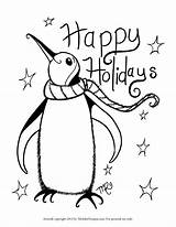 Coloring Pages Holiday Printable Holidays Happy Easy Christmas Clipart Kids Adults Card Library Popular Coloringhome Comments sketch template