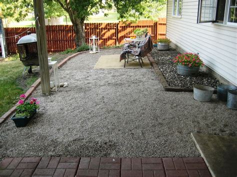 image  pea gravel patio design ideas backyard bliss pinterest