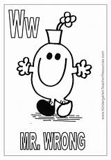 Coloring Mr Men Pages Wrong Colouring Big Popular sketch template