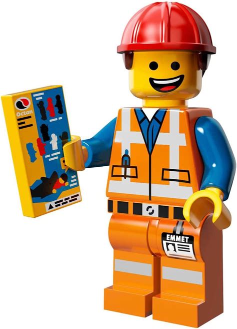 lego movie hard hat emmet minifigure amazon de toys