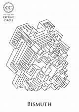 Crystal Colouring Bismuth Book sketch template