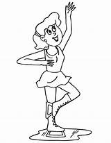 Coloring Figure Skating Pages Skater Clipart Ice Girl Spin Library Popular sketch template