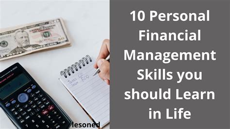 personal financial management skills   learn  life lesoned