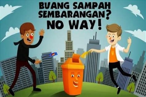 Gambar Orang Membuang Sampah Sembarangan Kartun Image Sites