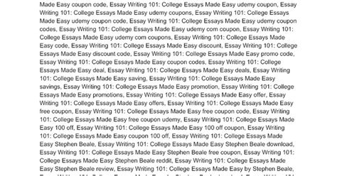 essay writing  college essays  easy udemy coupon review  google docs