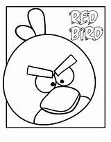 Bird Angry Kids Birds Red Coloring Fun sketch template