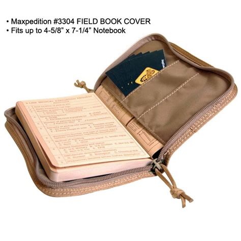maxpedition field book cover maxp  tactical kit