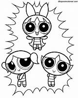 Powerpuff Supernenas Iluminadas sketch template